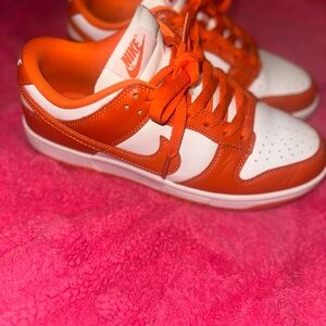Nike Vibrant Orange and White Athletic Shoes